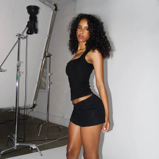 Guiz Low-Waist Elastic Hip Skirt