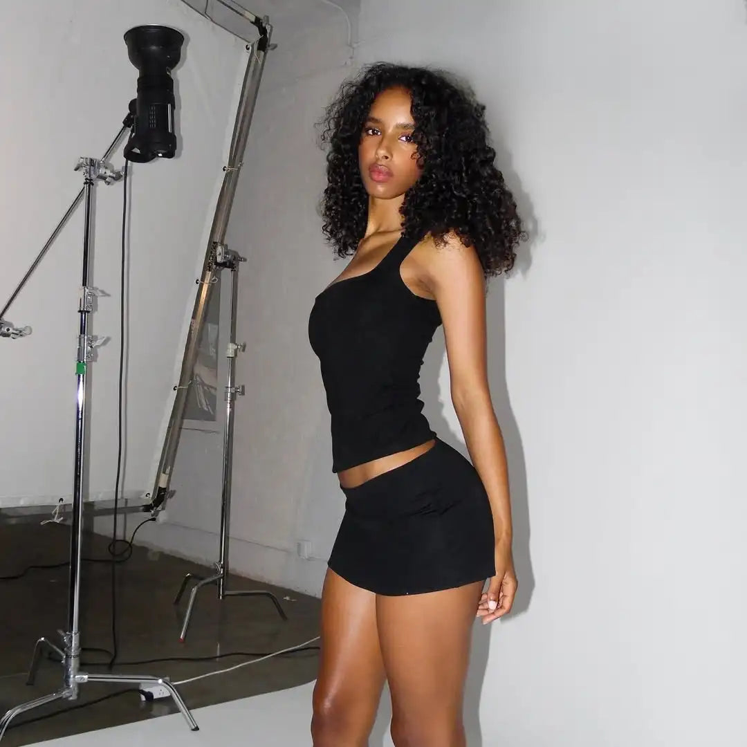 Guiz Low-Waist Elastic Hip Skirt 