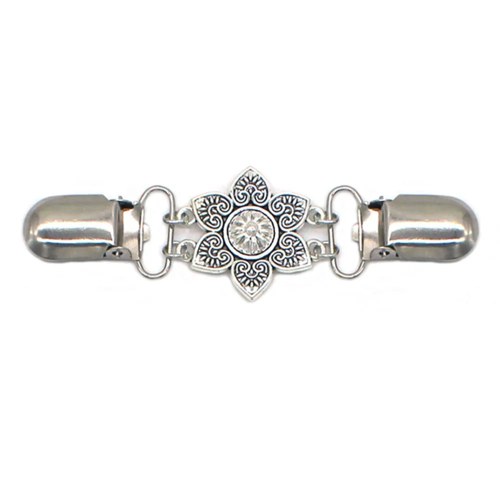Retro Flower Cinch Clips 