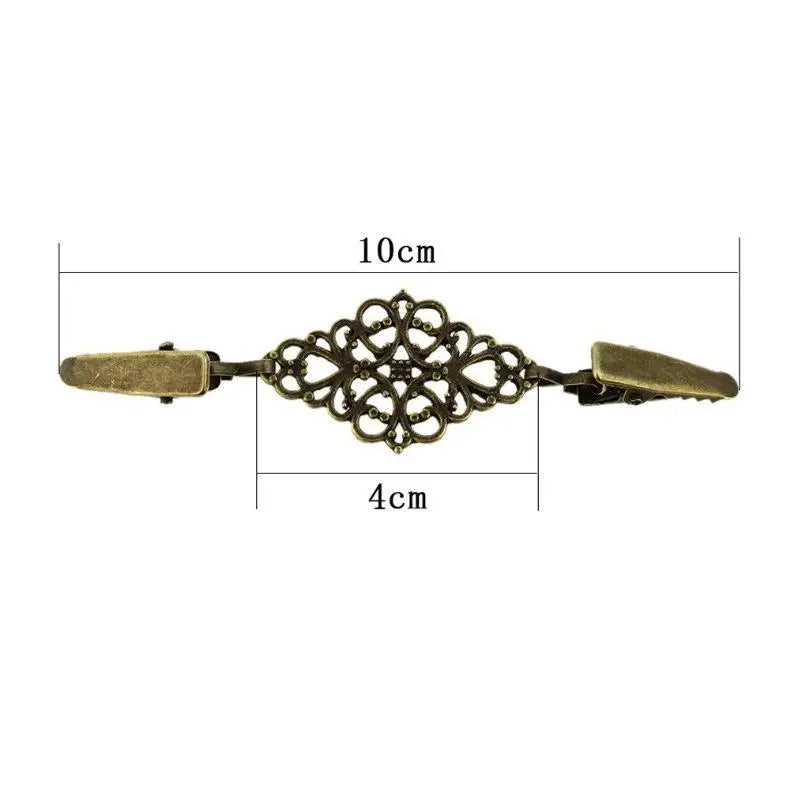 Retro Flower Pattern Cinch Clip