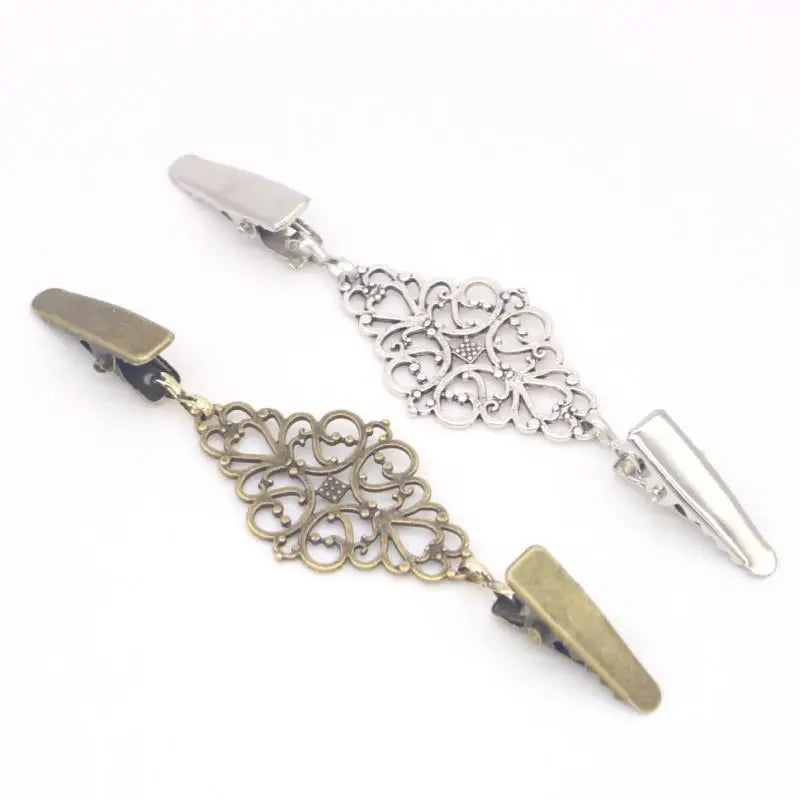 Retro Flower Pattern Cinch Clip
