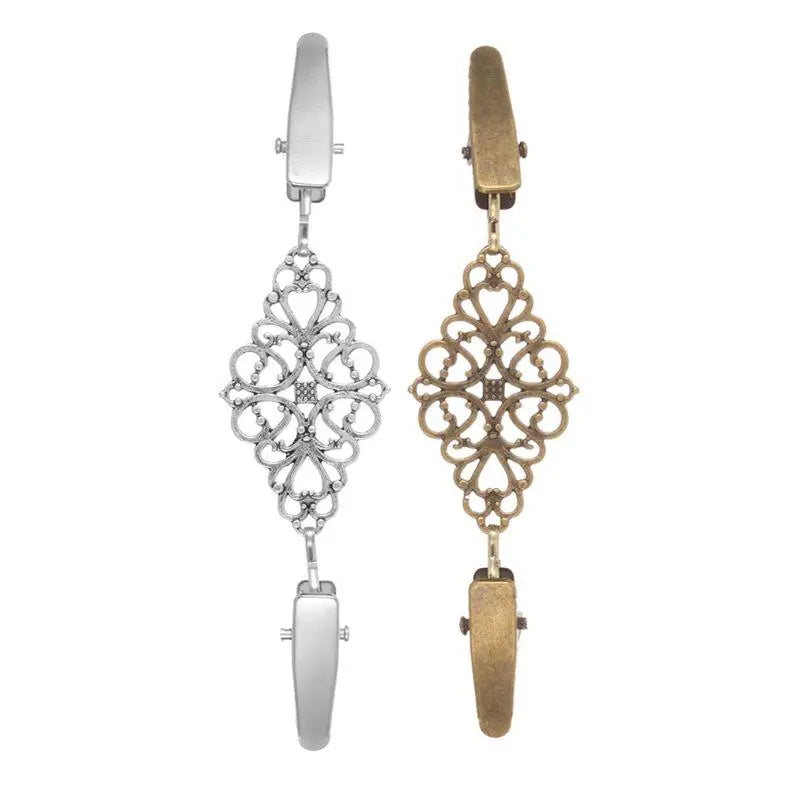 Retro Flower Pattern Cinch Clip