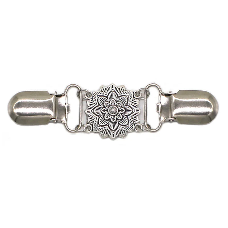 Retro Flower Cinch Clips 