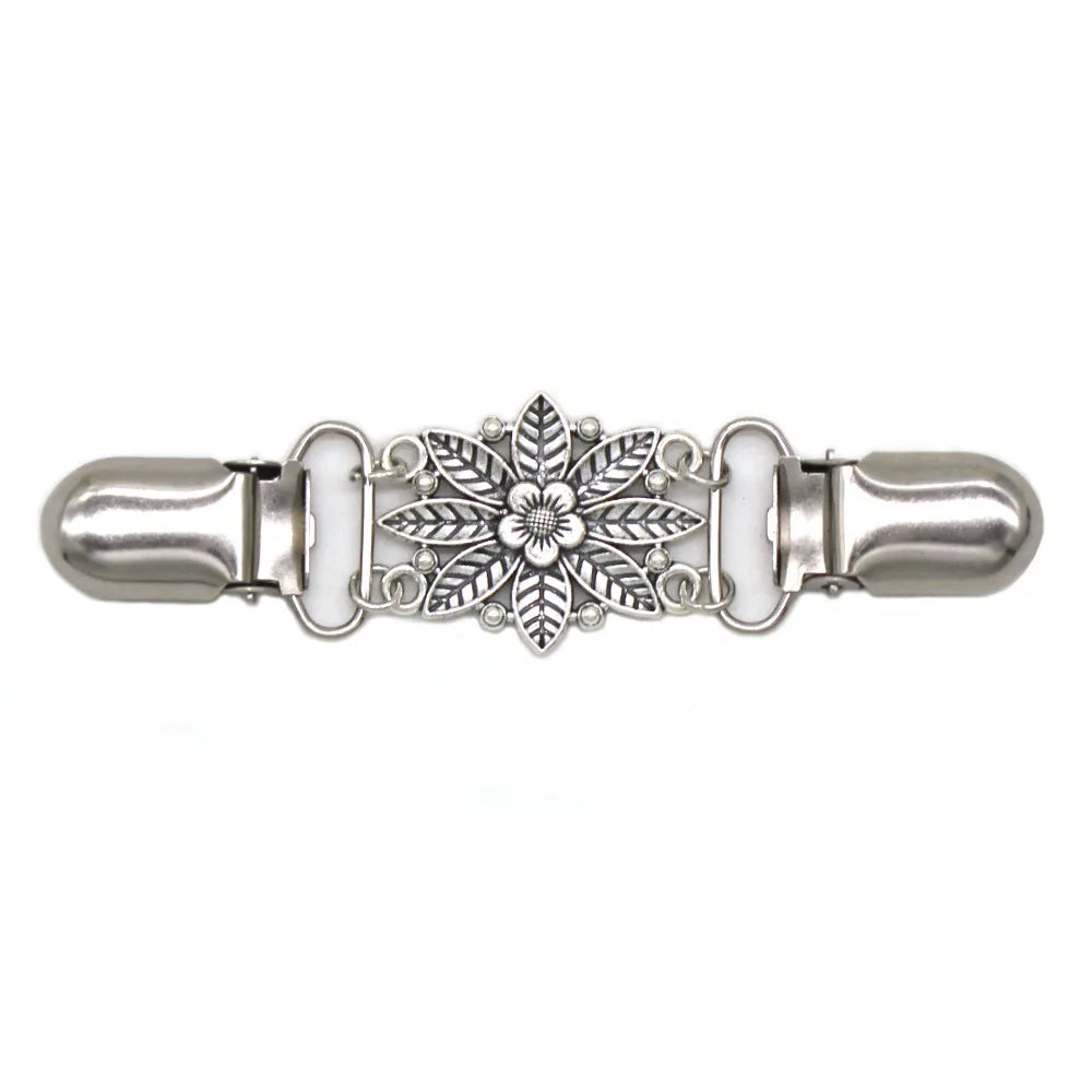Retro Flower Cinch Clips 