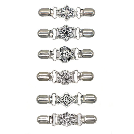 Retro Flower Cinch Clips 