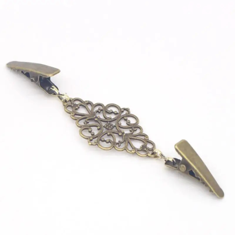 Retro Flower Pattern Cinch Clip