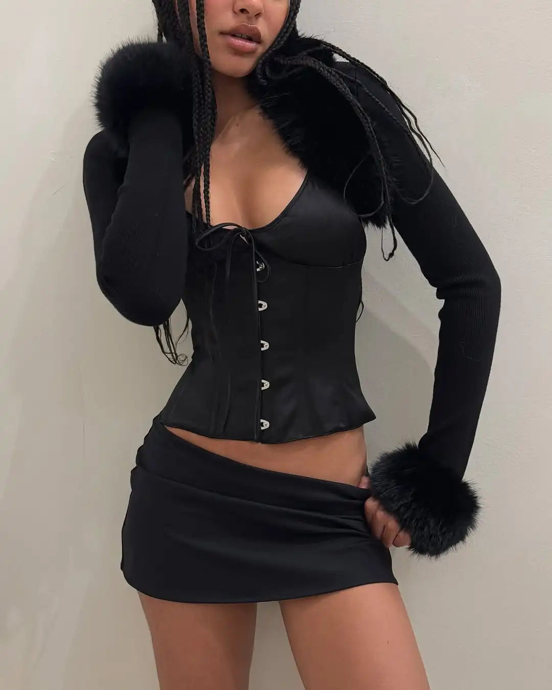 Guiz Low-Waist Elastic Hip Skirt 