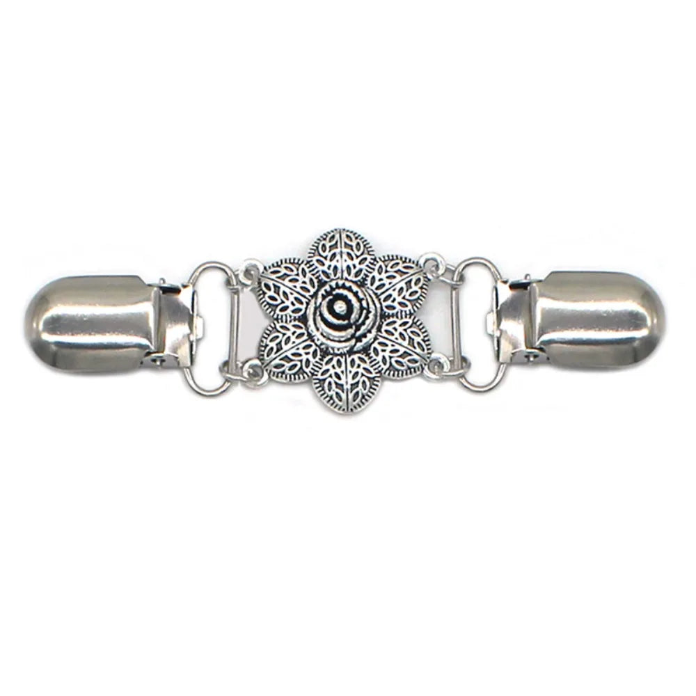 Retro Flower Cinch Clips 